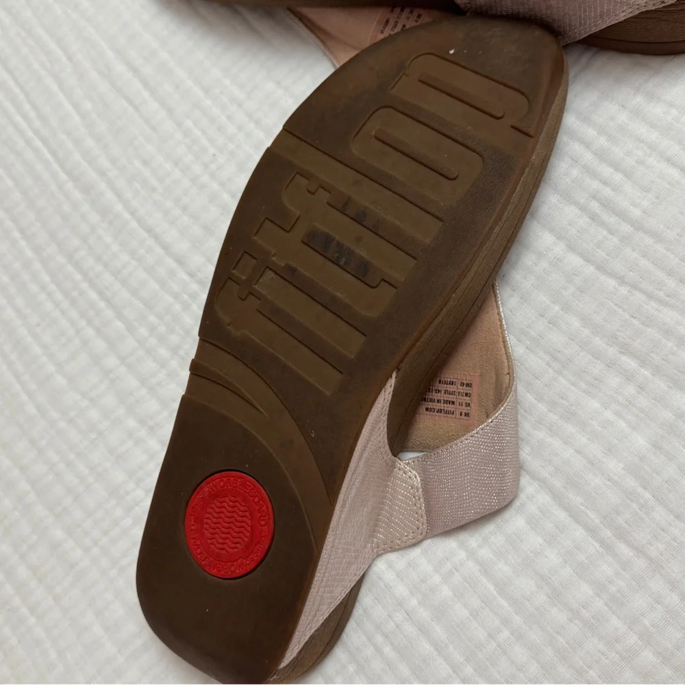 FITFLOP Womens LULU Cream Sandals Summer Classic Comfort Size US 11 - Picture 10 of 13